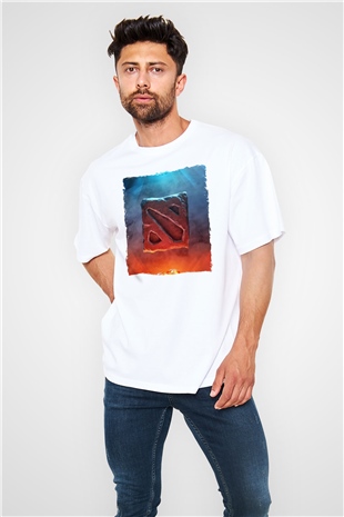 Dota 2 Beyaz Oversize Tişört Oversize T-shirt