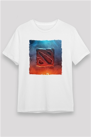 Dota 2 Beyaz Unisex Tişört T-Shirt