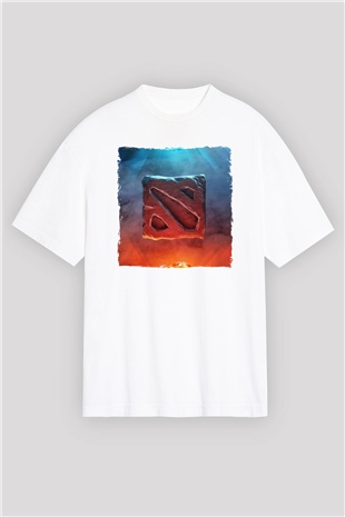 Dota 2 Beyaz Oversize Tişört Oversize T-shirt