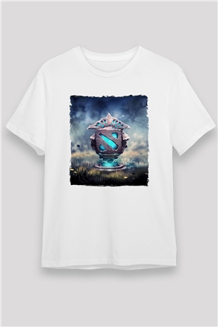 Dota 2 Beyaz Unisex Tişört T-Shirt