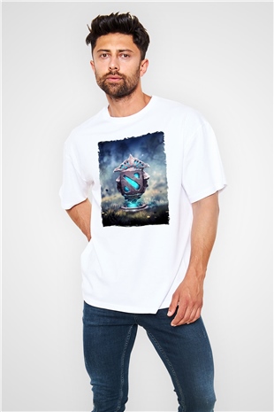 Dota 2 Beyaz Oversize Tişört Oversize T-shirt