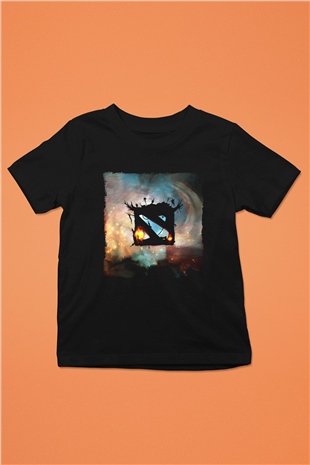 Dota 2 Siyah Unisex Çocuk Tişört