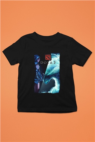 Dota 2 Siyah Unisex Çocuk Tişört