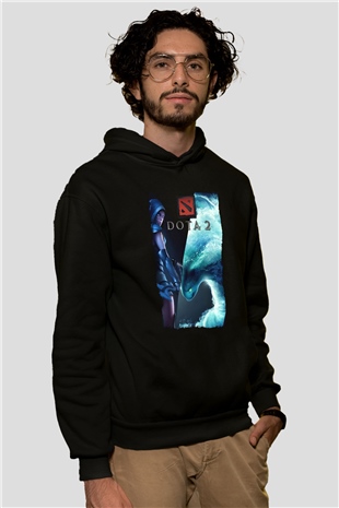 Dota 2 Siyah Unisex Hoodie