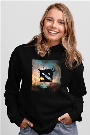 Dota 2 Siyah Unisex Hoodie