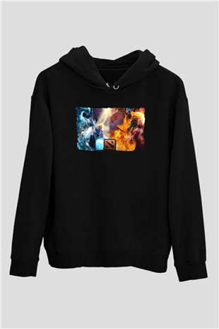Dota 2 Siyah Unisex Hoodie