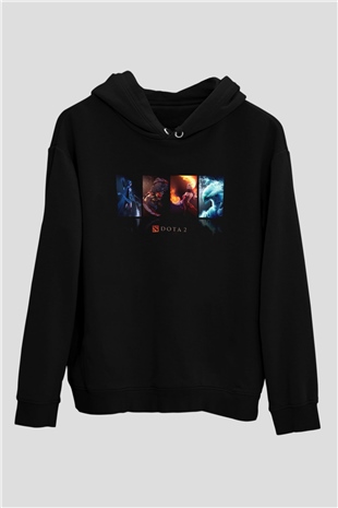Dota 2 Siyah Unisex Hoodie