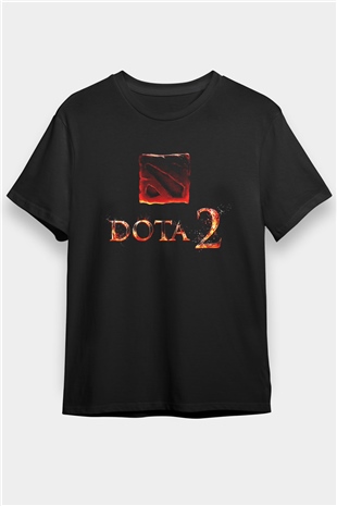 Dota 2 Siyah Unisex Tişört T-Shirt