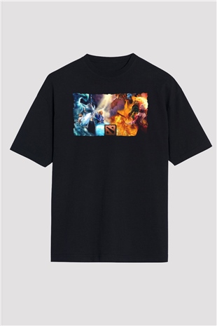 Dota 2 Siyah Oversize Tişört Oversize T-shirt