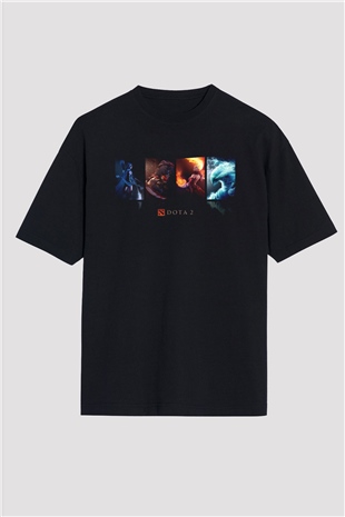Dota 2 Siyah Oversize Tişört Oversize T-shirt