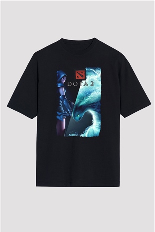 Dota 2 Siyah Oversize Tişört Oversize T-shirt
