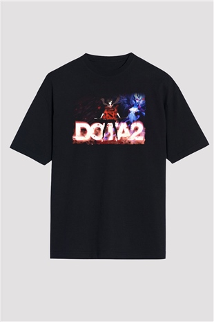 Dota 2 Siyah Oversize Tişört Oversize T-shirt