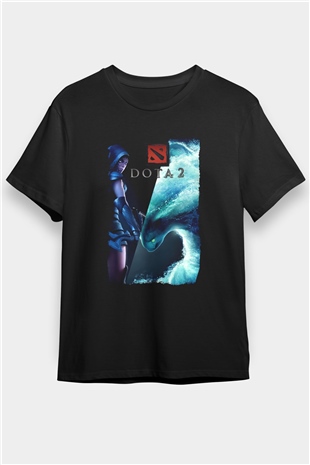 Dota 2 Siyah Unisex Tişört T-Shirt