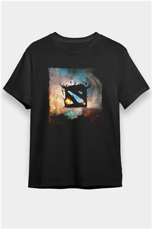 Dota 2 Siyah Unisex Tişört T-Shirt