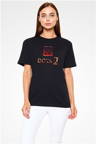 Dota 2 Siyah Unisex Tişört T-Shirt