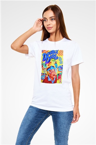 Double Dare Beyaz Unisex Tişört