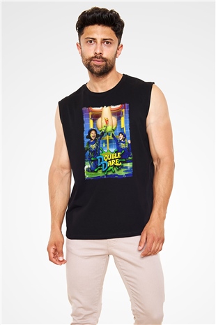 Double Dare Siyah Unisex  Kolsuz Tişört