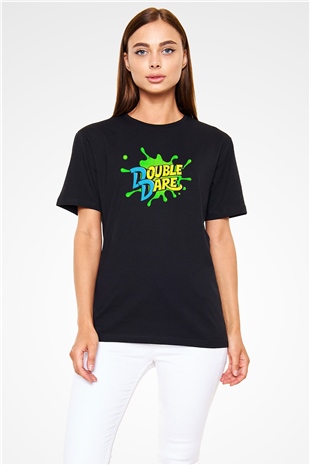 Double Dare Siyah Unisex Tişört