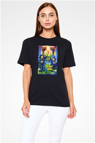 Double Dare Siyah Unisex Tişört