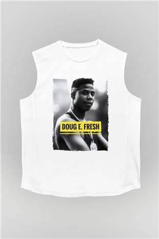Doug E. Fresh Beyaz Unisex Kolsuz Tişört