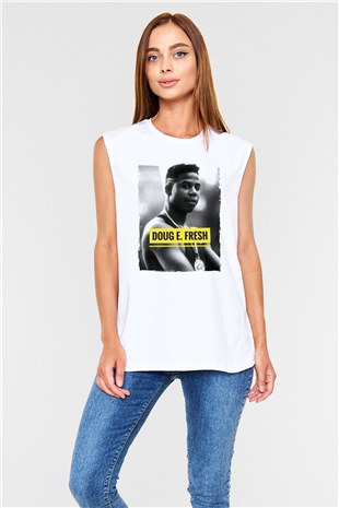 Doug E. Fresh Beyaz Unisex Kolsuz Tişört