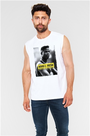 Doug E. Fresh Beyaz Unisex Kolsuz Tişört
