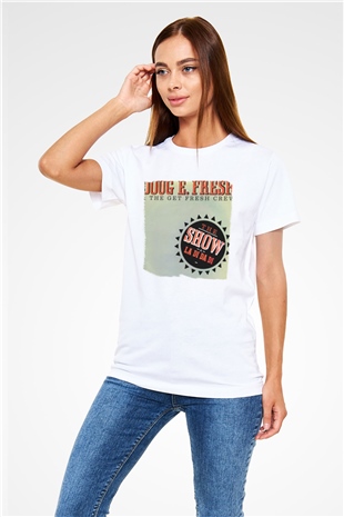 Doug E. Fresh Beyaz Unisex Tişört T-Shirt - TişörtFabrikası