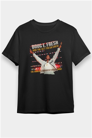 Doug E. Fresh Siyah Unisex Tişört T-Shirt - TişörtFabrikası
