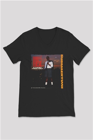 Doug E. Fresh Siyah Unisex V Yaka Tişört