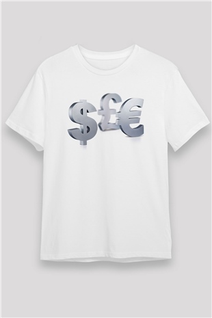 Dövizci Beyaz Unisex Tişört T-Shirt - TişörtFabrikası