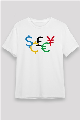 Dövizci Beyaz Unisex Tişört T-Shirt - TişörtFabrikası