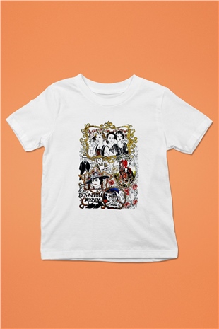 Downtown Abbey Beyaz Unisex Çocuk Tişört