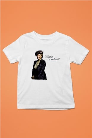 Downtown Abbey Beyaz Unisex Çocuk Tişört