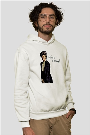 Downtown Abbey Beyaz Unisex Hoodie