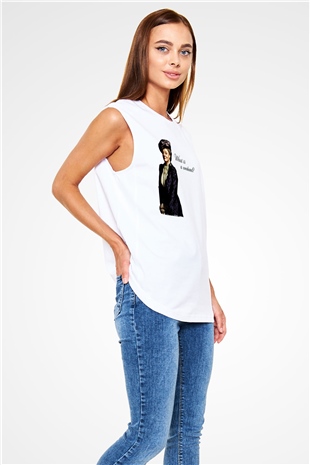 Downtown Abbey Beyaz Unisex Kolsuz Tişört