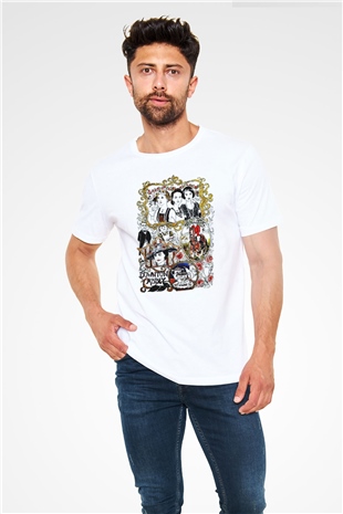Downtown Abbey Beyaz Unisex Tişört T-Shirt