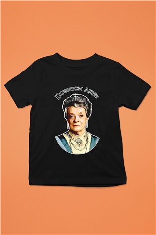 Downtown Abbey Siyah Unisex Çocuk Tişört