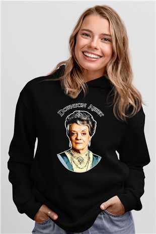 Downtown Abbey Siyah Unisex Hoodie