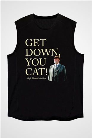Downtown Abbey Siyah Unisex Kolsuz Tişört