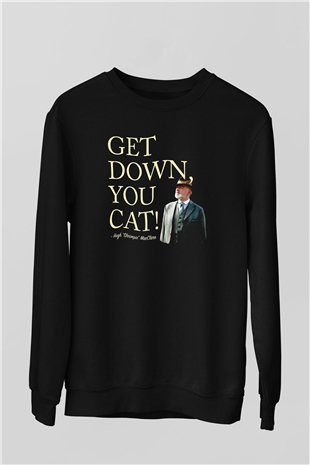 Downtown Abbey Siyah Unisex Sweatshirt