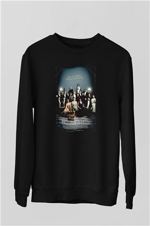 Downtown Abbey Siyah Unisex Sweatshirt