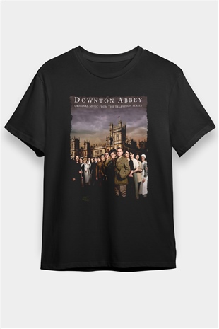 Downtown Abbey Siyah Unisex Tişört T-Shirt