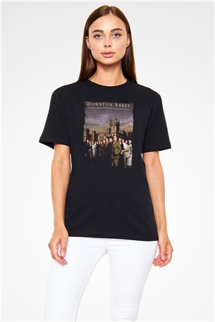 Downtown Abbey Siyah Unisex Tişört T-Shirt