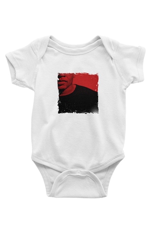 Dr. Dre Baskılı Unisex Beyaz Bebek Body - Zıbın