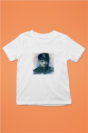 Dr. Dre Baskılı Unisex Beyaz Çocuk Tişört