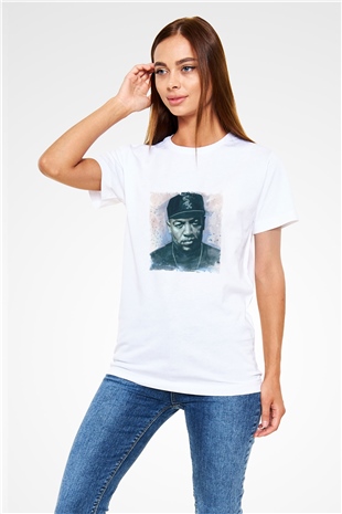 Dr. Dre Baskılı Unisex Beyaz Tişört