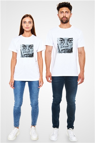 Dr. Dre Baskılı Unisex Beyaz Tişört