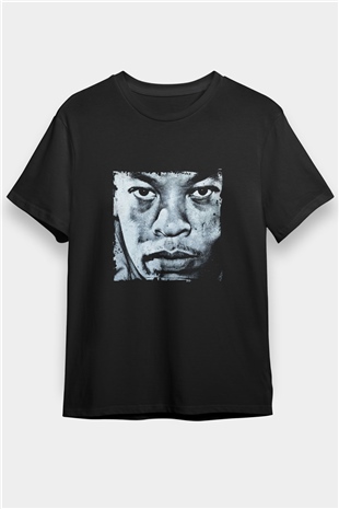 Dr. Dre Baskılı Unisex Siyah Tişört