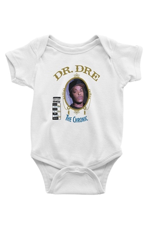 Dr.Dre Beyaz Bebek Body - Zıbın