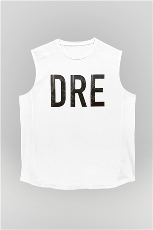 Dr.Dre Beyaz Unisex Kolsuz Tişört